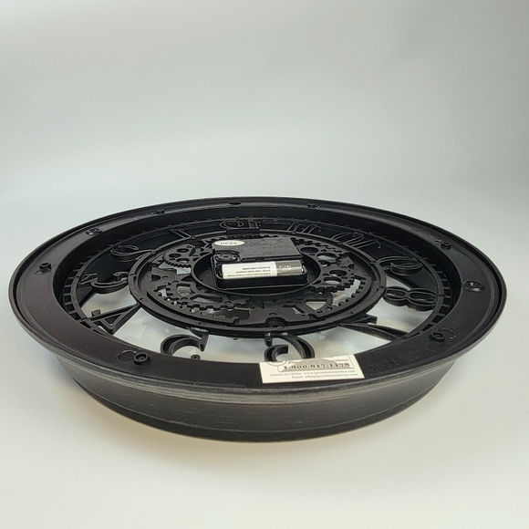 Sterling And Noble Rustic Gear Wall Clock Steampunk No9 Black Industrial Style - Picture 10 of 12